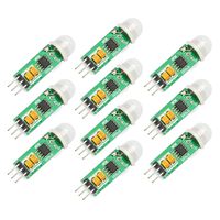 Gowoops 10 PCS of HC-SR505 Mini Infrared PIR Human Motion Sensor Detector Module for Arduino