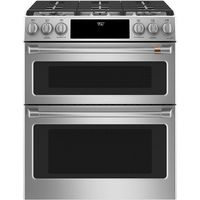 Cafe 30" ADA Slide-In Front Control Dual-Fuel DoublexA0;Oven With Convection Range
