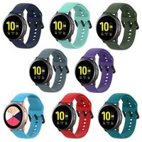 Seinit Soft Silicone Sport Band 20mm Replacement Strap Compatible with Samsung Galaxy Watch Active2/Active (44mm/40mm), Galaxy Watch (42mm) Smart Watch, 8-Pack