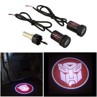 CHAMPLED for Transformers-Autobot Laser Projector Logo Illuminated Emblem Step Courtesy Light Lighting Symbol Sign Badge LED Glow Motorcycle Performance Tuning Accessory