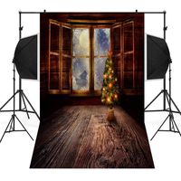 Wensltd Clearance! Christmas Backdrops Tree Vinyl 3x5FT Fireplace Background Photography Studio (I)
