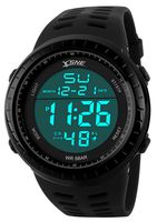Digital Sports Watch Water Resistant Outdoor Easy Read Military Back Light Black Big Face Men's 1167