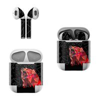 Skin Decals for Apple AirPods - Bears Hate Math - Sticker Wrap Fits 1st and 2nd Generation