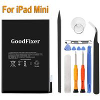 GoodFixer Replacement Battery fit Apple iPad Mini 1 A1432, A1454, A1455, Complete Repair Tools Kit, Adhesive Strip, New 0 Cycle 4440mAh Li-ion Replacement Battery [365 Days Warranty]