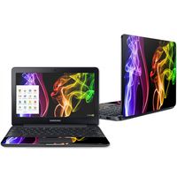 Mightyskins Skin Compatible with Samsung Chromebook 3 11.6" - Bright Smoke | Protective, Durable, and Unique Vinyl Decal Wrap Cover | Easy to Apply, Remove, and Change Styles | Made in The USA