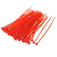 uxcell Nylon Cable Ties 4 Inch Self-Locking Zip Ties 0.09 Inch Width Red 100pcs
