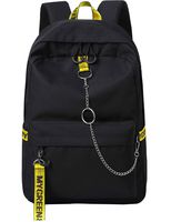 El-fmly School Daypack Laptop Cute Backpack for Teen Girl Teen Stuff Outdoor Backpack School Bags Water-Resistant Travel Camping Daypack Black+Yellow