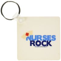 3dRose Nurses Rock Blue - Key Chains, 2.25 x 4.5 inches, set of 6 (kc_16635_3)