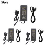12v6a Power Supply LEHOU LED Power Supply 12volt 6amp 72watt Power Adapter 12V 6A DC for LED Strip Light,Rope Light,Wireless Router,ADSL Cats,Security Cameras and other Low Voltage Device-3 Pack