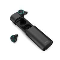 iHaper WS1 True Wireless Earbuds - TWS Wireless Earbuds, BT V5.0 Mini in-Ear Earphones with Mic, HiFi Stereo Splashproof Sports Headset with Magnetic Aluminum Alloy Charging Case (16 Hours Playtime)