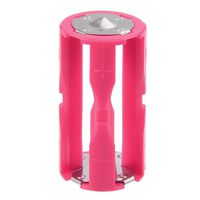 uxcell 4AAA to C Size Parallel Battery Convertor Adapter Holder Red