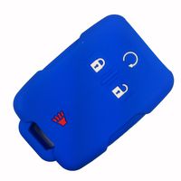 Coolbestda Rubber Key Fob Remote Control Protector Cover Case for 2018 2017 2016 Chevrolet Chevy Silverado Colorado GMC Canyon Sierra Yukon Cadillac M3N32337100 13577770 13577771