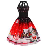 Women Vintage Polka Dot Retro Cocktail Prom Dresses 50's 60's Rockabilly Bandage Dress