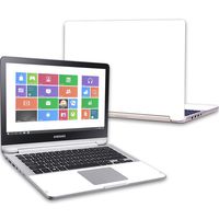 Mightyskins Skin Compatible with Samsung Notebook 7 Spin 13.3" (2016) Wrap Cover Sticker Skins Solid White