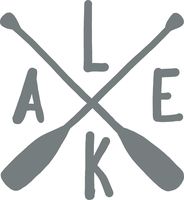 hBARSCI Lake & Oars Vinyl Decal - 5 Inches - for Cars, Trucks, Windows, Laptops, Tablets, Outdoor-Grade 2.5mil Thick Vinyl - Gray