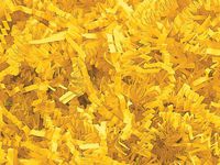 Crinkle Paper Shred for Packaging Gift Box/Basket Filler 2-Ounce Bag (Yellow)