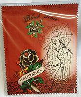 Melbert Microfiber Cleaning Cloth, Made in The USA, Black Rose/California