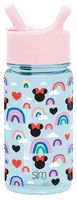 Simple Modern Disney 16oz Summit Kids Tritan Water Bottle with Straw Lid for Toddler - Dishwasher Safe Travel Tumbler - Disney: Minnie Rainbows