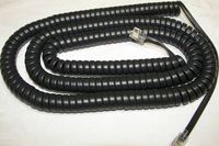 5 Pack of Charcoal 25' Ft Long Handset Cords for RCA Phone Executive Series 2 3 4 8 Multi Line ViSys 25202RE3 25203RE1 25403RE3 25404RE3 25413RE3 25414RE3 Dark Gray Curly Coil Lot by DIY-BizPhones