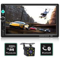 Double Din Car Stereo,Upgraded Version 7 Inch Touch Screen Car MP5 Player Support Backup Rear View Camera FM Radio Car Audio with Hands-Free Mirror Link