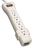 Tripp Lite 7 Outlet Surge Protector Power Strip, 7ft, Right-Angle Plug, Fax/Modem Protection, RJ11, 75,000 Insurance (SUPER7TEL)