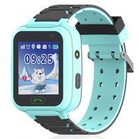 Kids Smartwatch Waterproof Phone with WiFi/GPS/LBS Tracker - Smart Watch for Girls Boys with SOS Call Camera Touch Screen Game Alarm Children Digital Wrist Watch Gift Electronic Watch Toys (Blue) ...