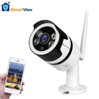 iSmartView Full HD 1080P 2.0MP WiFi Security Camera, Clarity Colored Night Vision, with Motion Detection, IP66 Weatherproof for Indoor or Outdoor, Support 128GB SD Card