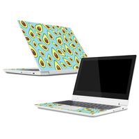 MightySkins Skin Compatible With Lenovo Chromebook C330 (2018) - Blue Avocados | Protective, Durable, and Unique Vinyl Decal wrap cover | Easy To Apply, Remove, and Change Styles | Made in the USA