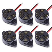 Electronic Buzzer Alarm, 95DB DC 3-24V Voltage Buzzer Beep Tone Speaker Alarm with Lead Wire for Electronic Toys, Automotive Electronic, DIY Electronic, Physics Circuits Continuous Sound Beep.