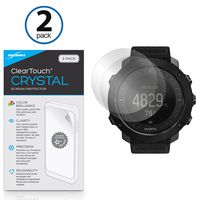 Suunto Traverse Alpha Screen Protector, BoxWave [ClearTouch Crystal (2-Pack)] HD Film Skin - Shields from Scratches for Suunto Traverse Alpha