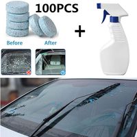 Multifunctional Effervescent Spray Cleaner Set,All Purpose Home Toilet Windsheild Washer Tablets Concentrate Cleaning Tool-100pcs
