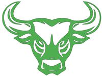 Home Grown Claremore Mean Bull Vinyl Sticker Decal | Cars Trucks Laptop | 5.5" Width X 4.092" Height | Green HGC1293