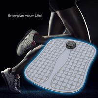 MRXUE Foot Massager, Portable EMS Foot Acupoint Pulse Physiotherapy Pad USB Charging Can Ease Make Leg Pain Improve-Sleep Best Gift