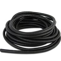 PIVBY 30 ft Dog Cat Cord Protector Wire Loom Tubing Protect Electric Wires Chewing from Rabbits, Cats and Other Pets - Efficiently manages Open Cables