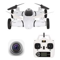 Flying Drone Car Air-Ground Drone with 480P HD Camera Live Video，HT Drone Quadcopters with 3D Flip,RC Camera Car with Bonus Battery Double Flight Time