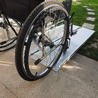 Velraptor 6 FT Portable Folding Wheelchair Ramps Non-Skid Aluminum Loading Traction Threshold Ramp with Carrying Handle, Holds up to 600 lbs
