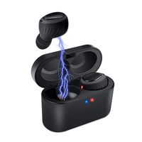 Wireless Earbuds, Bluetooth 5.0 True Wireless Earburds, Environmental Monitoring, Binaural Call,Connection Distance Maximum 49 ft,IPX5 Waterproof with Stereo Hi-Fi Sound by Sky Castle (Black)
