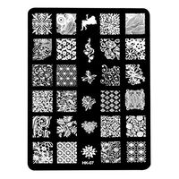 Nail Art,Putars Fashion DIY Nail Art Image Stamp Stamping Plates Manicure Template (G)