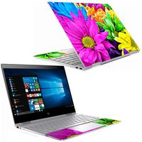 MightySkins Skin Compatible with HP Spectre x360 13" (2018) - Colorful Flowers | Protective, Durable, and Unique Vinyl Decal wrap Cover | Easy to Apply, Remove, and Change Styles | Made in The USA