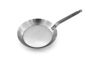 Matfer Bourgeat 62001 062001 Black Steel Round Frying Pan, 8 5/8-Inch, Gray
