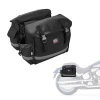 Motorcycle Saddle Bags, Middle-Sized Motorcycle Side Saddlebags Scooter Panniers with Hard Liner