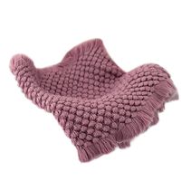 JHION 14.6"x62.9" Baby Photography Props Basket Braid Wool Wrap Newborn Photo Shoot Baskets Filler Posing Stuffer Background Blanket