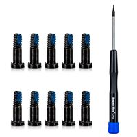 Pentalobe Screwdriver and Bottom Screws for iPhone X/ 8/8 Plus, 7/7 Plus, 6S/6 Plus, 6/6 Plus, 5S/ 5 (Black)