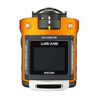 RICOH Waterproof Action Camera WG-M2 4K Video Super-Wide-Angle 204 Degrees housing Unnecessary Waterproof 20m Impact 2m 03801 (Orange) (International Model)