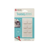 VELCRO Brand HANGables | Removable Wall Fasteners | Decorate Without Damaging Your Walls | Hang frames, Create Wall Collages | 8 Sets per Pack | Squares