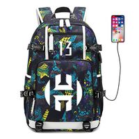 AUGYUESS Basketball Player Star Backpack School Bag Daypack Bookbag Shoulder Bag Laptop Bag