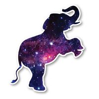 Elephant Jumping Sticker Galaxy Stickers - Laptop Stickers - 2.5" Vinyl Decal - Laptop, Phone, Tablet Vinyl Decal Sticker S1244