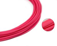 25ft - 4mm ID Passion Pink - Teleios Premium Cable Sleeve - MAINFrame Customs PET Expandable Cable Sleeving