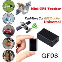 Volwco Mini Car GPS Tracker,GF08 Portabl Long Standby Real-time Anti Theft Location Tracking Device for Vehicle/Kids/Elderly/Pets,GSM/GPRS/GPS Network Tracker MMS Locator