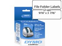 White 2-UP File Folder Labels. Size: 9/16IN X 3-7/16IN, 260 Labels/ROLL, 1 ROLL/